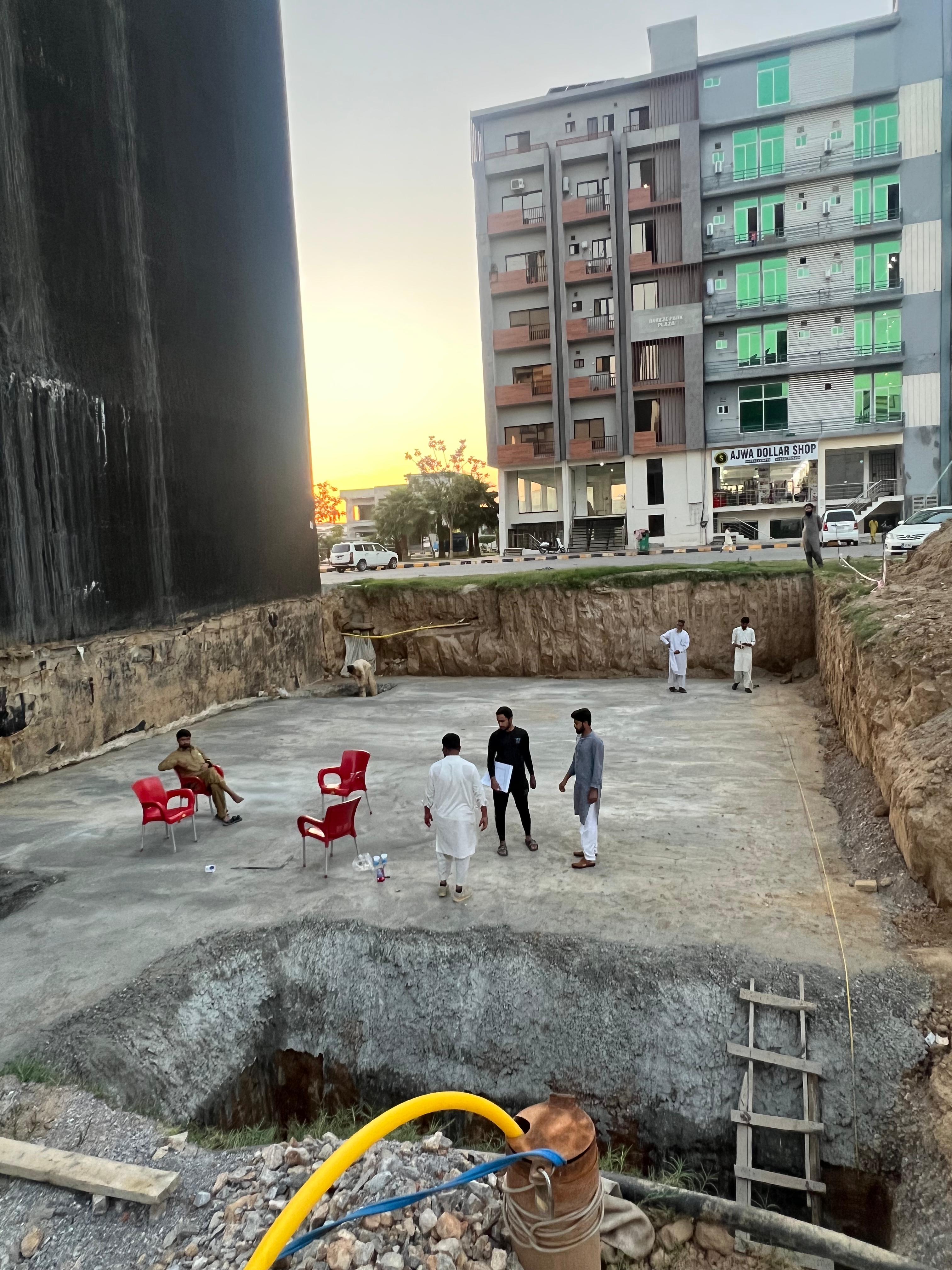 Foundation and excavation work at AL ASIF TOWERS site